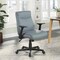 Office Star Products Exec Seating Faux Leather Mid Back Managers Office Chair, Charcoal Grey FL91201-u42 - alternate 3