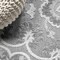 Jonathan Y Lucena Modern Medallion High-Low Light Gray/Ivory 4 ft. x 6 ft. Indoor/Outdoor Area Rug AMC104A-4 - alternate 3