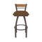 Holland Bar Stool Co Revelle 30in Swivel Bar Stool with Bronze Finish, Medium Back and Canter Thatch Seat 881 - alternate 5