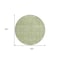 Homeroots 8' Artichoke Green And Ivory Round Floral Washable Indoor Outdoor Area Rug 604655 - alternate 6