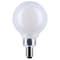 Satco 4.5 Watt G16.5 LED Candelabra Base White Finish 3000K CCT 120 Volt S12474 - alternate 1