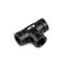 Hps Performance 1/8'' NPT Female Tee Coupler Adapter, Aluminum, Black AN917-01 - alternate 4
