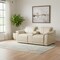 Homeroots 93in Cream and Silver Italian Leather Power Reclining Loveseat With Storage 720569 - alternate 7