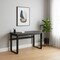 Homeroots Adjustable Gray and Black Wood and Metal Sled Computer Desk 490015 - alternate 8