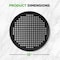 Nutrichef Nonstick 13 in Pizza Pan (Set of 10), Perforated Round Pizza Tray for Oven, Commercial-Grade Carbon BKNCBS10SPZPX10 - alternate 3