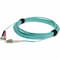 Add-On This Is A 1M Lc (Male) To St (Male) Aqua Duplex Riser-Rated Fiber ADD-ST-LC-1M5OM3 - alternate 1