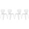 Leisuremod Modern Oyster Transparent Side Chair, Clear, 4PK OC17CL4 - alternate 1