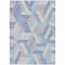Homeroots 8' X 10' Denim Blue Geometric Washable Indoor Outdoor Area Rug 608061 - alternate 5