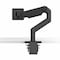 Humanscale M8.1 Monitor Arm for 1 Monitor with Clamp Base Angled Arm Dynamic Arm with Monitor Tilt Black M81TBB - alternate 4