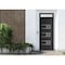 Vdomdoors Front Exterior Prehung Metal-Plastic Door, Manux 8933 Matte Black, Top Sidelite Transom, Office Com MANUX8933EXD-BLK-W30xH80+14-LH - alternate 1