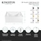 Kingston Brass 60-Inch Acrylic Rectangular 3-Wall Alcove Tub Combo w/ Waste and Overflow Drain, Right Hand Drain CVTAP603222R1 - alternate 4