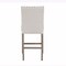 Homeroots 26" White and Natural Wood and Fabric Counter Height Bar Chair 564787 - alternate 5