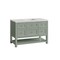 James Martin Vanities Breckenridge 48'' S Vanity, Smokey Celadon w/ Jasmine Pearl Top w/FreePower Wireless Charger 330-V48-SC-FEJP - alternate 3