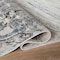 World Rug Gallery Marble Swirl Distressed Area Rug 2 ft x 3 ft Gray WR200GRAY2X3 - alternate 4
