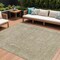 Homeroots 10' X 14' Tan And Beige Abstract Washable Indoor Outdoor Area Rug 616039 - alternate 1