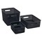 Thinkspace Plastic Weave Bin, Small, Black 36000 - alternate 2