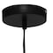 Homeroots Black Simple Iron Ceiling Light With Clear Shades 651671 - alternate 3