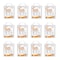Supremeplus Recycled White Knit T-Shirt Cleaning Rags, 2 lbs. Bag, Pack of 12, 12PK SP-8124 - alternate 1