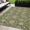 Homeroots 5' X 8' Olive Green Brown And Ivory Moroccan Washable Indoor Outdoor Area Rug 605170 - alternate 1