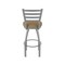Holland Bar Stool Co 410 Jackie Stainless Steel 36in Swivel Bar Stool with Canter Saddle Seat 41036SS012 - alternate 4