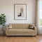 Homeroots 84" Brown Chenille Convertible Futon Sleeper Sofa With Toss Pillows And Storage 607119 - alternate 5