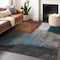 Homeroots 10' X 14' Copper Green And Gray Abstract Washable Indoor Outdoor Area Rug 603724 - alternate 6