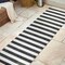 Jonathan Y Negril Two-Tone Wide Stripe Black/Cream 2 ft. x 8 ft. Indoor/Outdoor Runner Rug SMB203C-28 - alternate 8