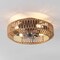 Jonathan Y Rowan 19.5" 4-Light Modern Bohemian 6-Speed Metal/Rattan Mobile-App/Remote-Controlled Lantern LED Ce JYL9730A - alternate 7