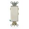 Leviton WallSwitch, 1/2hp, Rocker, 15A, LightAlmond 5685-2T - alternate 1