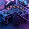 Healsmart L-Shaped 50-Inch Gaming Computer Desk with Reversible Corner for Students to Study and Write, Woode 3A88FNDESKOFFICEL50X43GRY - alternate 4