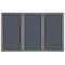 Ghent Enclosed Fabric Bulletin Board 48x72", 3 Door OVG5-F91 - alternate 1