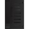 Vdomdoors Aluminum Door Iron 0188 Black Entry Steel Metal Classic Painted 48 x 80 (36+12 x 80)-Left Inswing IRON0188EXD-BLK-W36+12xH80-LH-I - alternate 3