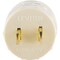 Leviton 600W 125V Ivory Outlet to Light Socket Adapter 006-00061I - alternate 3