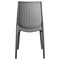 Leisuremod Kent Outdoor Dining Side Chair, Grey KC19GR - alternate 4
