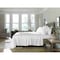 Homeroots Six Piece White Tencel Lyocell King Sheet Set 523869 - alternate 5