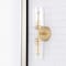 Jonathan Y Giles 16" 2-Light Farmhouse Industrial Iron Cylinder LED Sconce, Brass Gold/Clear JYL9548B - alternate 7