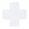 Brady ToughStripe Max Floor Marking Cross 2 in W x 5 in H White, 20PK 177106 - alternate 1