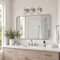 Vaxcel Covington 3-Light Vanity Light, Satin Nickel, Clear Glass, 23-In. Wide W0584 - alternate 7