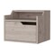 Homeroots 13" Gray Wood One Drawer Floating Nightstand 546199 - alternate 1
