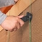 Zoro Disposable Film Cutter w/ Tape Splitter, 6 1/2" L, Recycled Plastic, Recessed Steel Blade, Black ZUK-001 - alternate 2