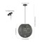 Jonathan Y Luna 15.75" 1-Light Bohemian Modern Woven Rattan/Iron LED Pendant, Grey/Black JYL6503D - alternate 7