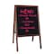 Crestline Products Marquee Easel (stained hardwood) Black Dry-Erase 31310 - alternate 3