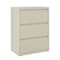 Hirsh 30 in W 3 Drawer Lateral File Cabinet, Putty, A4/Legal/Letter 14973 - alternate 1