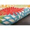 Homeroots 8' Ivory Green Blue Red And Orange Floral Indoor Outdoor Runner Rug 546672 - alternate 6