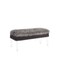 Homeroots 42in Gray and Clear Faux Fur Upholstered Storage Bench with Flip Top 469297 - alternate 1