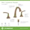 Symmons Elm Widespread Two-Handle Bathroom Faucet with Push Pop Drain (1.0 GPM) SLW5512BBZPP - alternate 3
