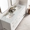 James Martin Vanities Breckenridge 72'' D Vanity, Bright White w/ Ethereal Noctis Top w/FreePower Wireless Charger 330-V72-BW-FENC - alternate 6