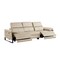 Homeroots 103" Beige Top Grain Leather Reclining Metal USB Sofa 720327 - alternate 7