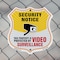 Signmission Security Notice Shield Sign This Propert, 6 Inch X 6 Inch, Plastic Sign SHI-P-6-462 - alternate 3