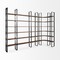 Homeroots 90" Black And Brown Iron and Wood Six Tier Bookcase 380588 - alternate 5
